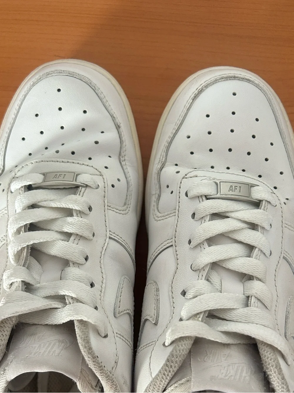 Nike White Low-Top Leather Sneakers